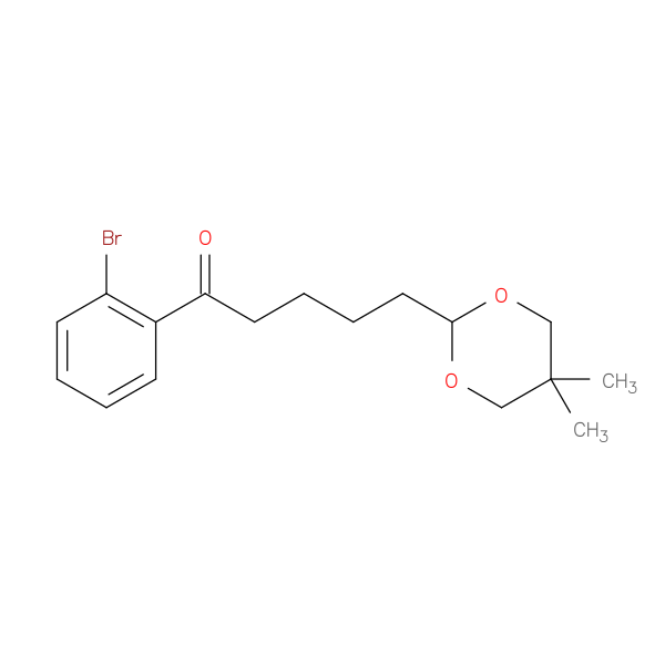 2'-Bromo-5-(5,5-dimethyl-1,3-dioxan-2-yl)valerophenone