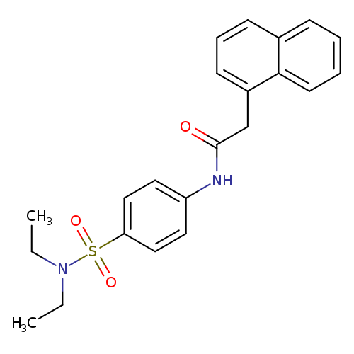 N-{4-[(diethylamino)sulfonyl]phenyl}-2-(1-naphthyl)acetamide