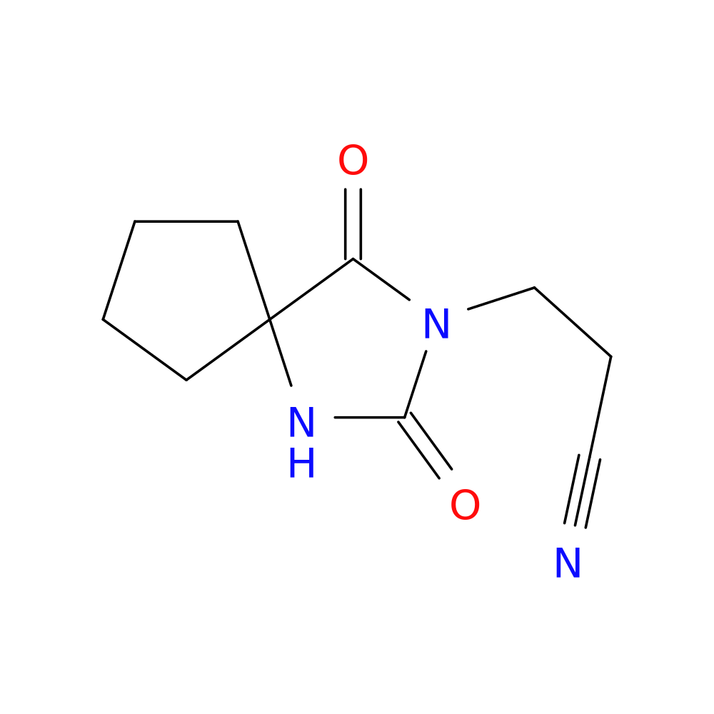 3-(2,4-Dioxo-1,3-diazaspiro[4.4]non-3-yl)propanenitrile