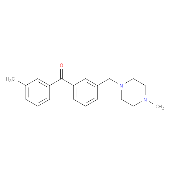 3-METHYL-3'-(4-METHYLPIPERAZINOMETHYL) BENZOPHENONE