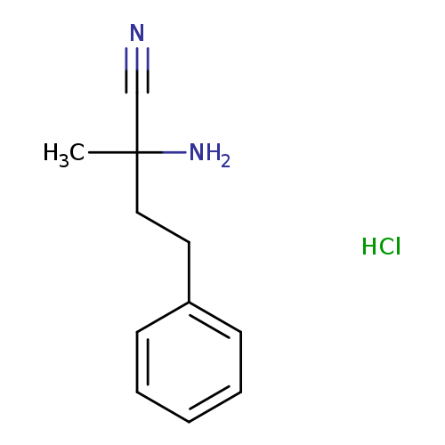 2-amino-2-methyl-4-phenylbutanenitrile hydrochloride