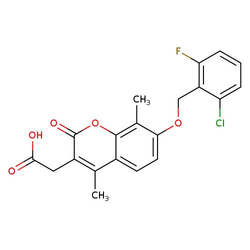 {7-[(2-chloro-6-fluorobenzyl)oxy]-4,8-dimethyl-2-oxo-2H-chromen-3-yl}acetic acid