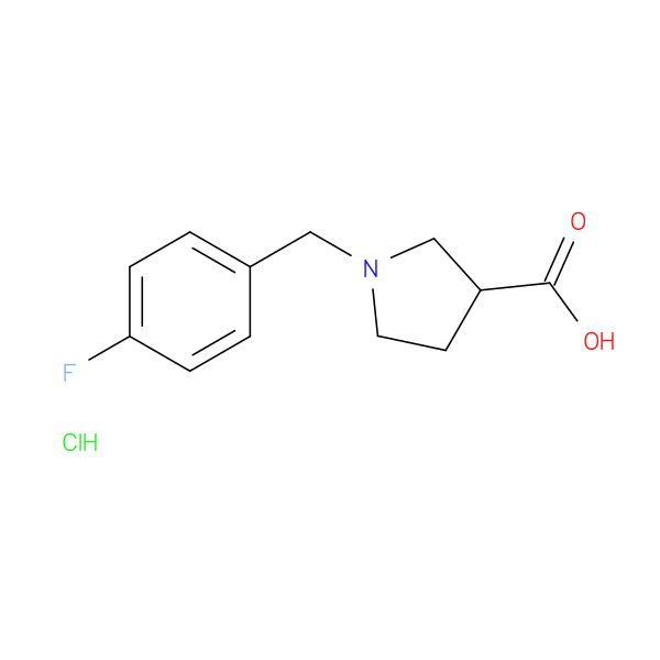 1-[(4-fluorophenyl)methyl]pyrrolidine-3-carboxylic acid hydrochloride