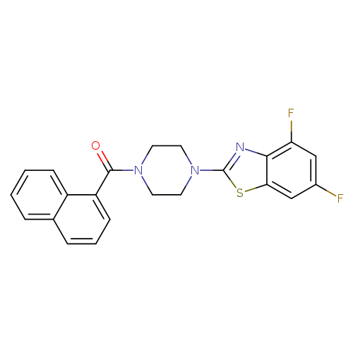 4,6-difluoro-2-[4-(naphthalene-1-carbonyl)piperazin-1-yl]-1,3-benzothiazole
