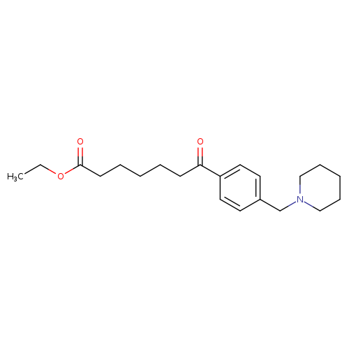 Ethyl 7-oxo-7-[4-(piperidinomethyl)phenyl]heptanoate