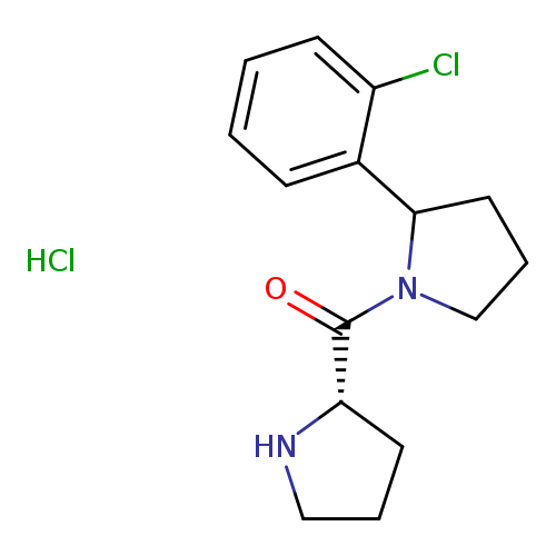 2-(2-chlorophenyl)-1-[(2S)-pyrrolidine-2-carbonyl]pyrrolidine hydrochloride