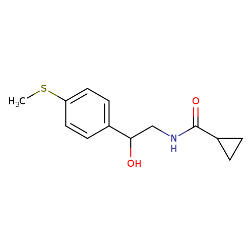 N-{2-hydroxy-2-[4-(methylsulfanyl)phenyl]ethyl}cyclopropanecarboxamide