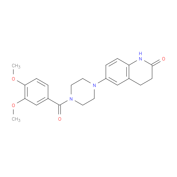 6-(4-(3,4-Dimethoxybenzoyl)piperazin-1-yl)-3,4-dihydroquinolin-2(1H)-one