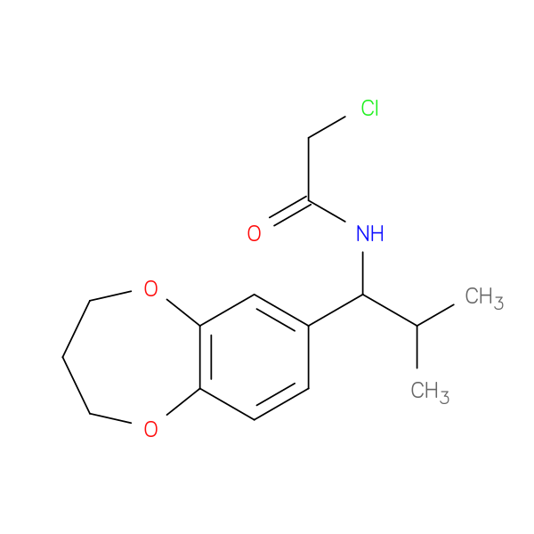 2-chloro-N-[1-(3,4-dihydro-2H-1,5-benzodioxepin-7-yl)-2-methylpropyl]acetamide