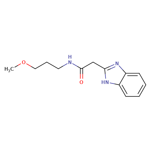 2-(1H-1,3-benzodiazol-2-yl)-N-(3-methoxypropyl)acetamide