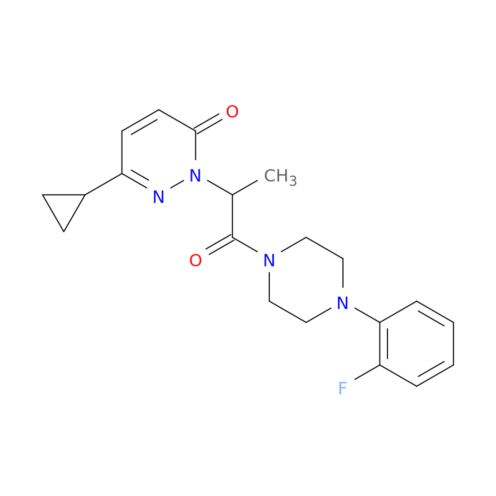 6-cyclopropyl-2-{1-[4-(2-fluorophenyl)piperazin-1-yl]-1-oxopropan-2-yl}-2,3-dihydropyridazin-3-one