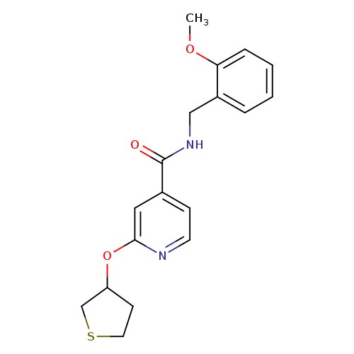 N-[(2-methoxyphenyl)methyl]-2-(thiolan-3-yloxy)pyridine-4-carboxamide