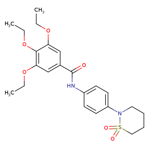 N-[4-(1,1-dioxo-1lambda6,2-thiazinan-2-yl)phenyl]-3,4,5-triethoxybenzamide