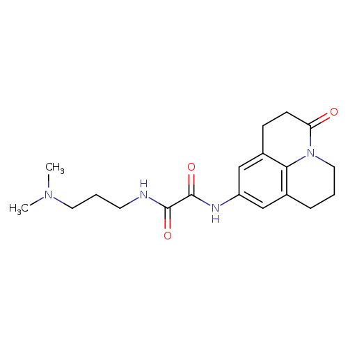 N-[3-(dimethylamino)propyl]-N'-{2-oxo-1-azatricyclo[7.3.1.0^{5,13}]trideca-5,7,9(13)-trien-7-yl}ethanediamide