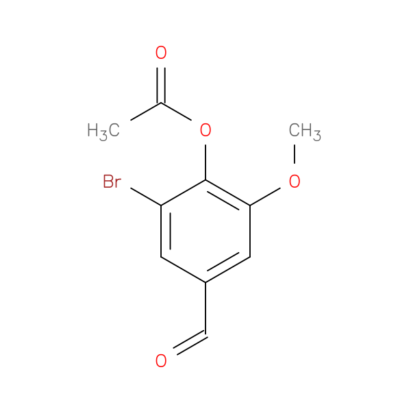 2-Bromo-4-formyl-6-methoxyphenyl acetate