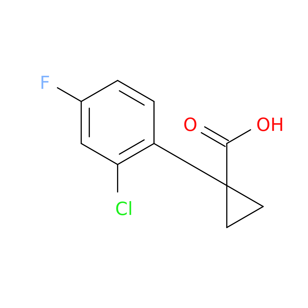 1-(2-Chloro-4-fluorophenyl)cyclopropane-1-carboxylic acid