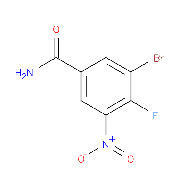 3-Bromo-4-fluoro-5-nitrobenzamide