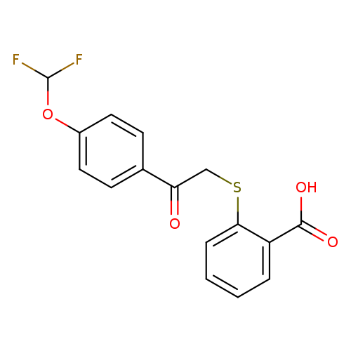 2-({2-[4-(difluoromethoxy)phenyl]-2-oxoethyl}sulfanyl)benzoic acid