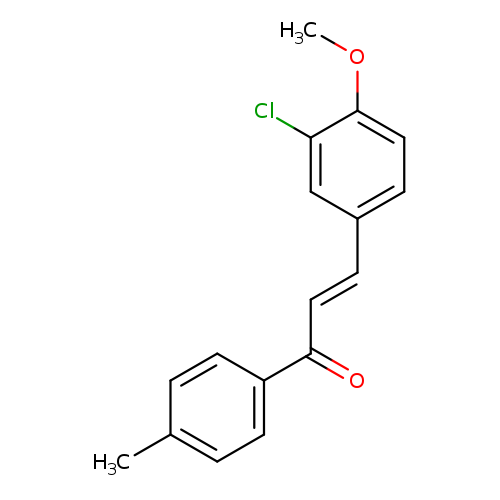 (2E)-3-(3-chloro-4-methoxyphenyl)-1-(4-methylphenyl)prop-2-en-1-one