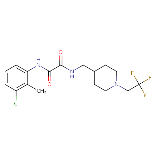 N-(3-chloro-2-methylphenyl)-N'-{[1-(2,2,2-trifluoroethyl)piperidin-4-yl]methyl}ethanediamide