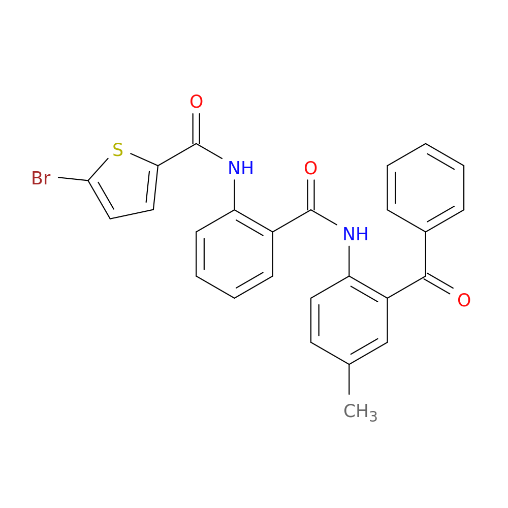 N-{2-[(2-benzoyl-4-methylphenyl)carbamoyl]phenyl}-5-bromothiophene-2-carboxamide