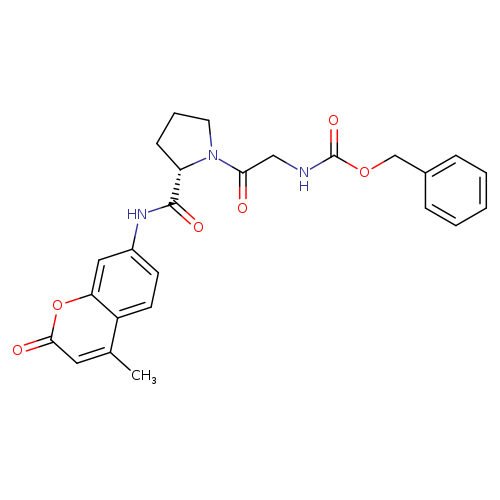 benzyl N-[2-[(2S)-2-[(4-methyl-2-oxo-chromen-7-yl)carbamoyl]pyrrolidin-1-yl]-2-oxo-ethyl]carbamate
