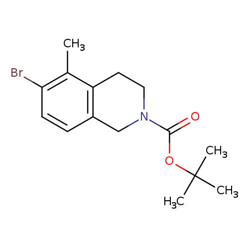 tert-butyl6-bromo-5-methyl-3,4-dihydroisoquinoline-2(1H)-carboxylate