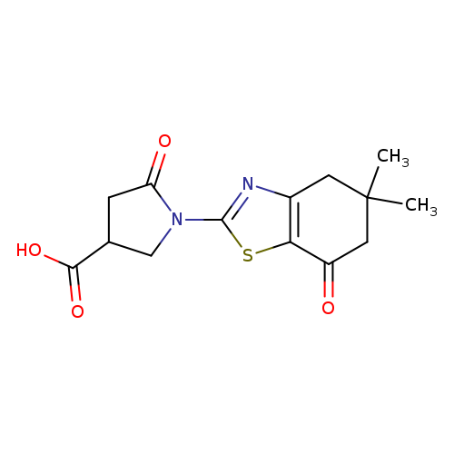 1-(5,5-Dimethyl-7-oxo-4,5,6,7-tetrahydro-1,3-benzothiazol-2-yl)-5-oxopyrrolidine-3-carboxylic acid