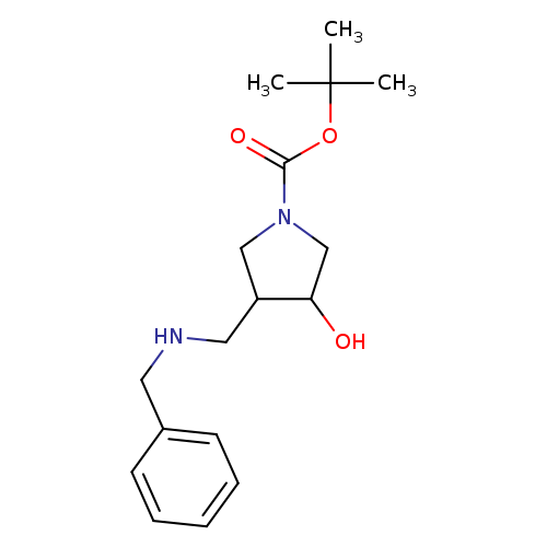 tert-Butyl 3-[(benzylamino)methyl]-4-hydroxypyrrolidine-1-carboxylate