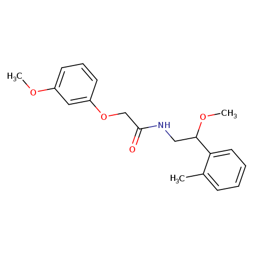 N-[2-methoxy-2-(2-methylphenyl)ethyl]-2-(3-methoxyphenoxy)acetamide