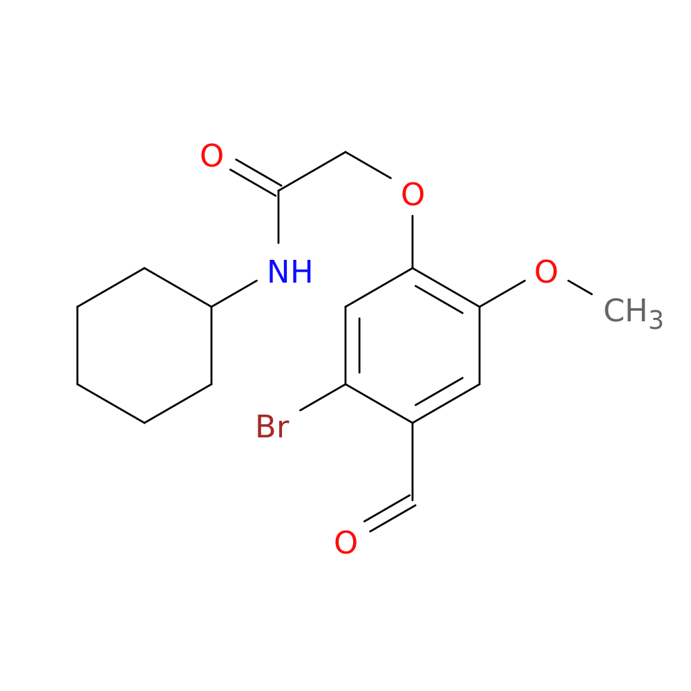 2-(5-bromo-4-formyl-2-methoxyphenoxy)-N-cyclohexylacetamide