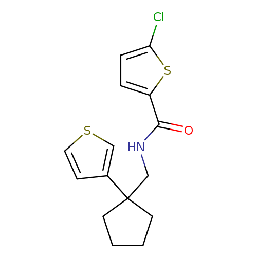 5-chloro-N-{[1-(thiophen-3-yl)cyclopentyl]methyl}thiophene-2-carboxamide