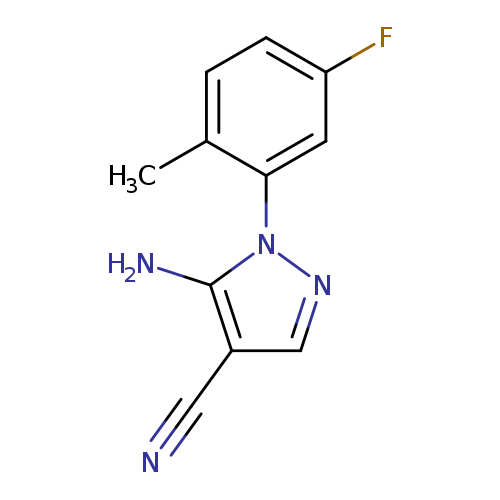 5-amino-1-(5-fluoro-2-methylphenyl)-1H-pyrazole-4-carbonitrile
