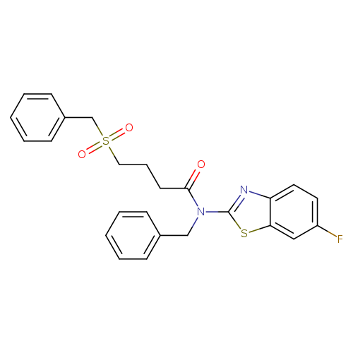 N-benzyl-N-(6-fluoro-1,3-benzothiazol-2-yl)-4-phenylmethanesulfonylbutanamide