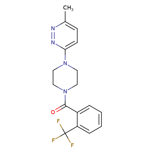 3-methyl-6-{4-[2-(trifluoromethyl)benzoyl]piperazin-1-yl}pyridazine