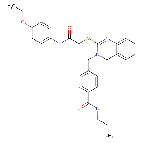 4-{[2-({[(4-ethoxyphenyl)carbamoyl]methyl}sulfanyl)-4-oxo-3,4-dihydroquinazolin-3-yl]methyl}-N-propylbenzamide