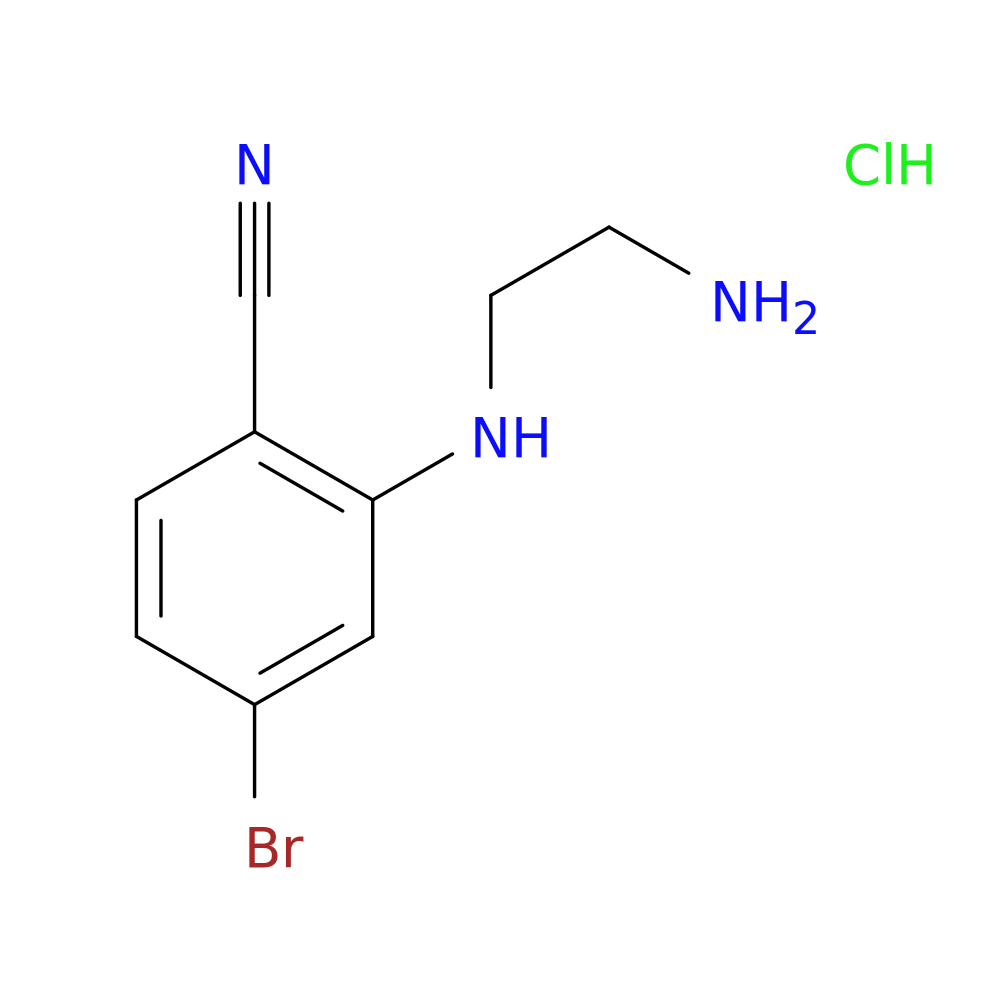 2-[(2-Aminoethyl)amino]-4-bromobenzonitrile hydrochloride
