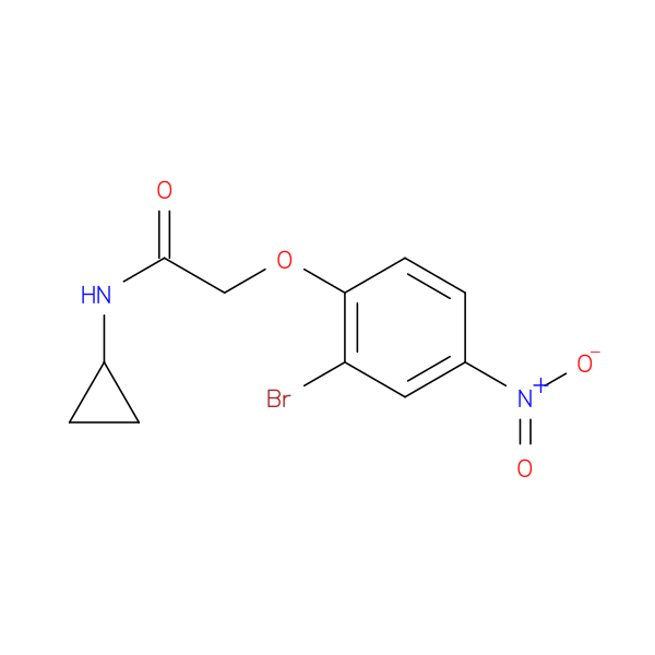 2-(2-Bromo-4-nitrophenoxy)-N-cyclopropylacetamide