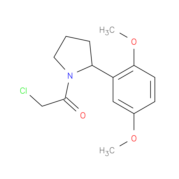 2-chloro-1-[2-(2,5-dimethoxyphenyl)pyrrolidin-1-yl]ethan-1-one