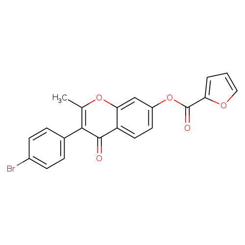 3-(4-bromophenyl)-2-methyl-4-oxo-4H-chromen-7-yl furan-2-carboxylate