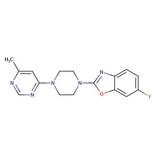 6-fluoro-2-[4-(6-methylpyrimidin-4-yl)piperazin-1-yl]-1,3-benzoxazole