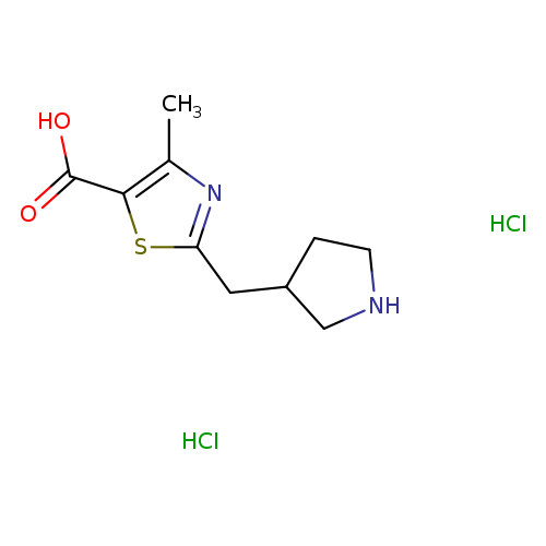 4-methyl-2-[(pyrrolidin-3-yl)methyl]-1,3-thiazole-5-carboxylic acid dihydrochloride
