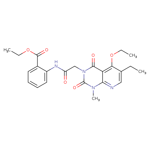 ethyl 2-(2-{5-ethoxy-6-ethyl-1-methyl-2,4-dioxo-1H,2H,3H,4H-pyrido[2,3-d]pyrimidin-3-yl}acetamido)benzoate