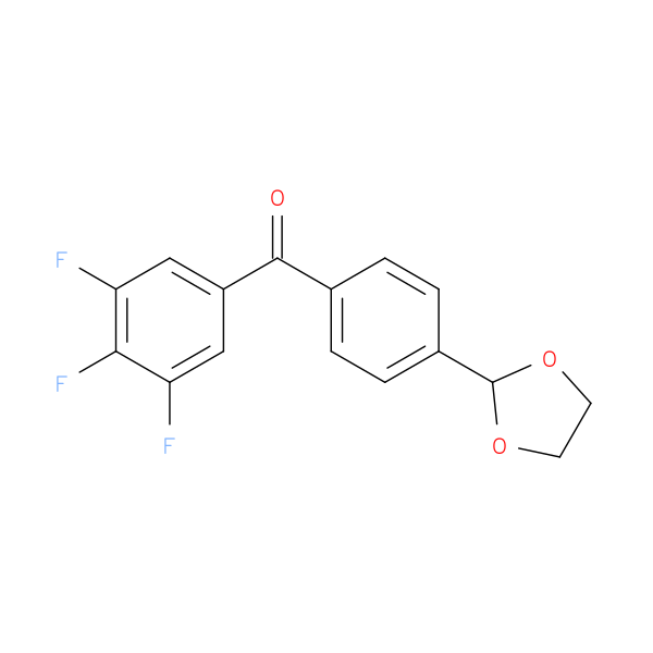 4'-(1,3-Dioxolan-2-yl)-3,4,5-trifluorobenzophenone