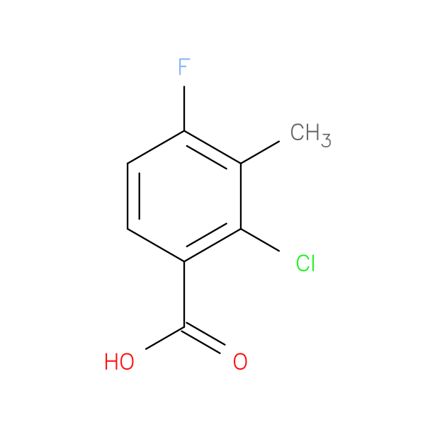 2-Chloro-4-fluoro-3-methylbenzoic acid