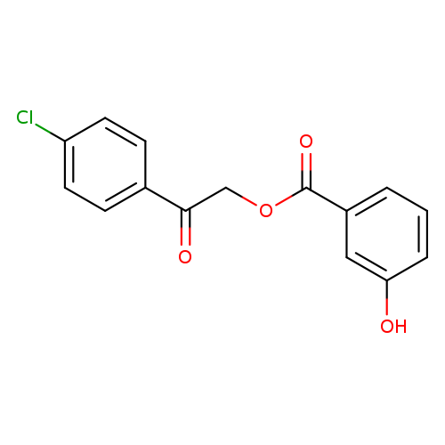 2-(4-chlorophenyl)-2-oxoethyl 3-hydroxybenzoate