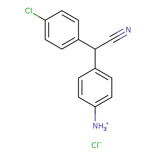 (4-((4-chlorophenyl)cyanomethyl)phenyl)ammonium chloride