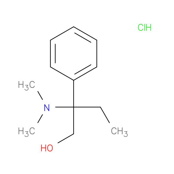 beta-(dimethylamino)-beta-ethylphenethyl alcohol hydrochloride