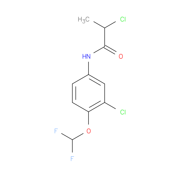 2-chloro-N-[3-chloro-4-(difluoromethoxy)phenyl]propanamide