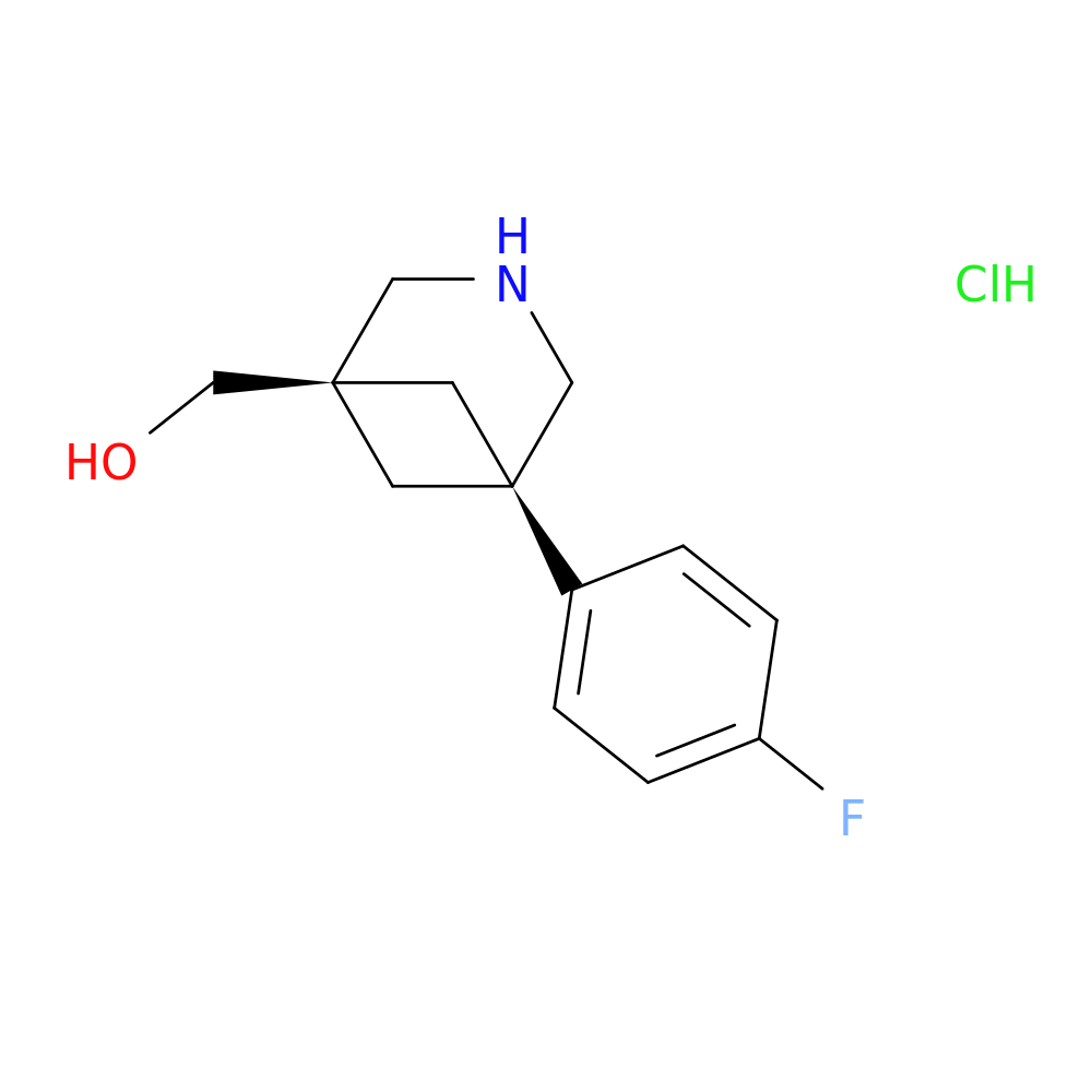 [5-(4-FLUOROPHENYL)-3-AZABICYCLO[3.1.1]HEPTAN-1-YL]METHANOL HYDROCHLORIDE